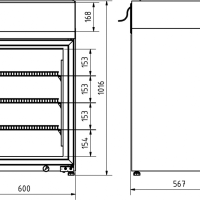 Vitrina frigorifica congelare  NG60G -18..-22*C - Frigosztufi